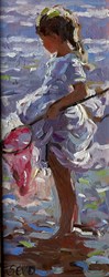 Evening  Glow by Sherree Valentine Daines - Original Painting on Board sized 5x12 inches. Available from Whitewall Galleries